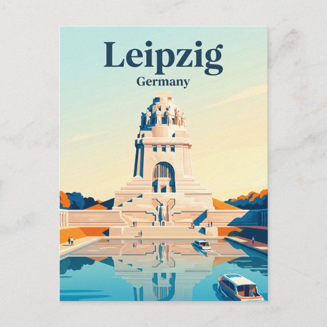 Völkerschlachtdenkmal, Leipzig Postkarte (Vorderseite)