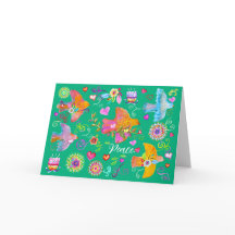 Volks-kunst-Friedens-Tauben gefaltete Festtagskart