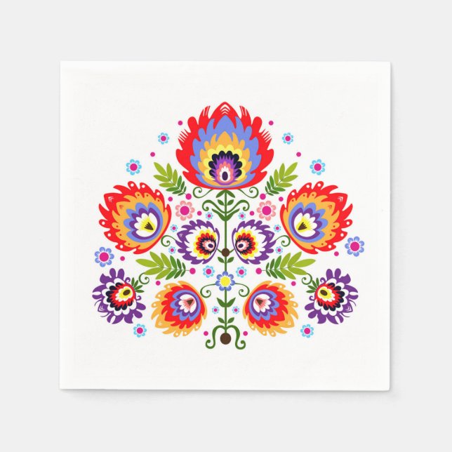 Volksernähte Serviette (Vorderseite)