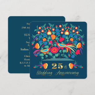 Volksfest zum 25. Hochzeitstag  Einladung
