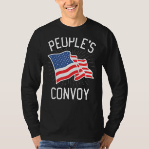 Volkskonvoi 2022 I identifiziert sich als US Truck T-Shirt