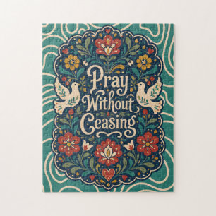 Volkskunst-Christliches-Spiel Vintage-Geschenk für Puzzle