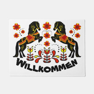 Volkskunst-friesisches Rind/Frisian Fußmatte