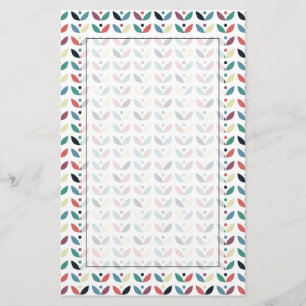 Volkskunst-geometrisches mit Blumenmuster Briefpapier