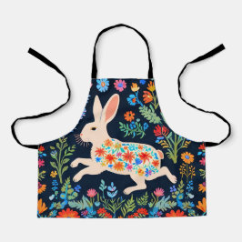 Volkskunst-Hasen-Kinderschürze Schürze