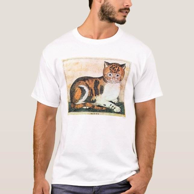 Volkskunst: Katze T-Shirt (Vorderseite)