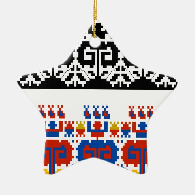 Volkskunst Keramikornament (Vorne)