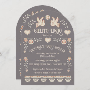 Volkskunst Mexican Cielito Lindo Baby Shower Arch Einladung