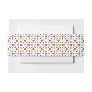 Volkskunst-NeonBlumen-geometrisches Muster Einladungsbanderole