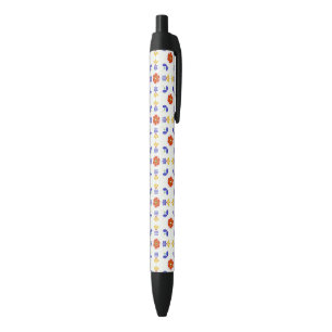 Volkskunst-NeonBlumen-geometrisches Muster Kugelschreiber