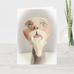 Volkskunst-Sankt-Weihnachtskarte Feiertagskarte