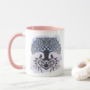 Volkskunstbaum des Lebens Tasse