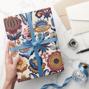 Volkskunstmuster  geschenkpapier