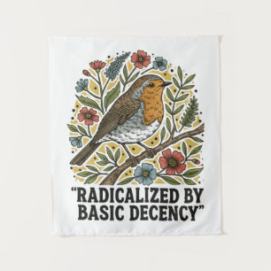 Volkslied Kunst Vogel Illustration für soziale Ger Wandteppich