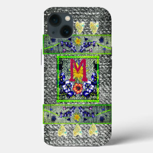 Volkslied Kunststoffjeans Anfangs Hippie iPhone 13 Hülle