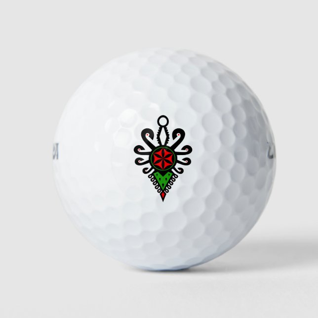 Volksmuster der polnischen Bergbewohner - Parzenic Golfball (Vorderseite)