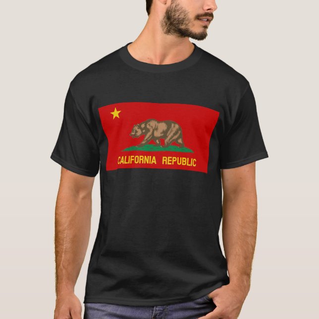 Volksrepublik roter kommunistischer Flagge T-Shirt (Vorderseite)