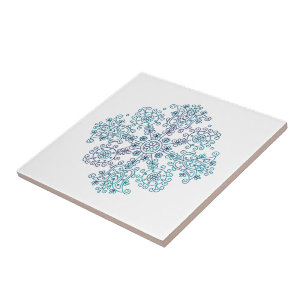 Volksstickerei-Mandala Fliese