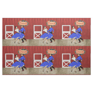 Volkstanz-Scheunen-Tanz-Schwingen-Tanz-Paare 9" Stoff