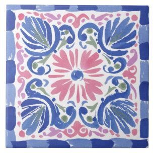 Volkstümliche Gartenaquarellmalerei Fliese