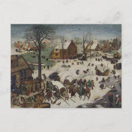 Volkszählung in Bethlehem von Pieter Bruegel Postkarte
