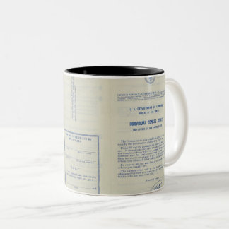 Volkszählungsdatensatz-Tasse Zweifarbige Tasse