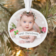 Voll angepasstes Baby's erstes Weihnachten
