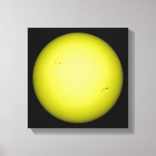 Voll - Ansicht des Sun Leinwanddruck