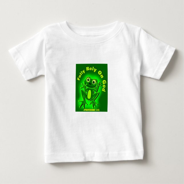 Voll auf Gott Frog Baby T-shirt (Vorderseite)