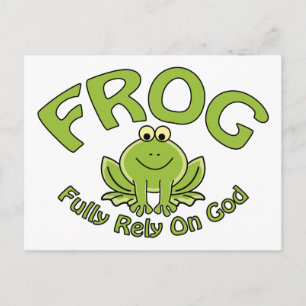 Voll auf Gott Postkarte