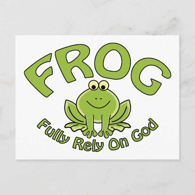 Voll auf Gott Postkarte (Vorderseite)