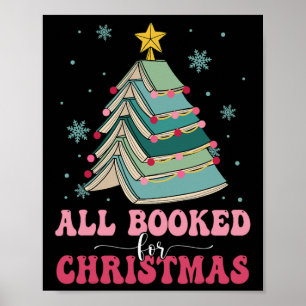 Voll ausgebucht für Weihnachts-Tannenbaum Lustiges Poster