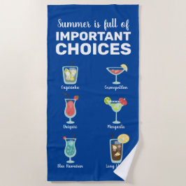 Voll Auswahl: Sommercocktails Strandtuch