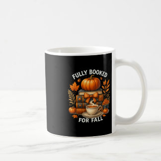 Voll belegt für Herbstbücher Kürbis Herbst Dankfes Kaffeetasse