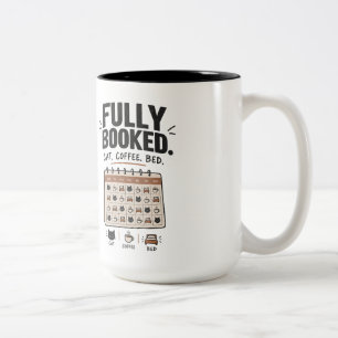 Voll belegter Katzen-Kaffee-Bett-Cozy-Tassendesign Zweifarbige Tasse