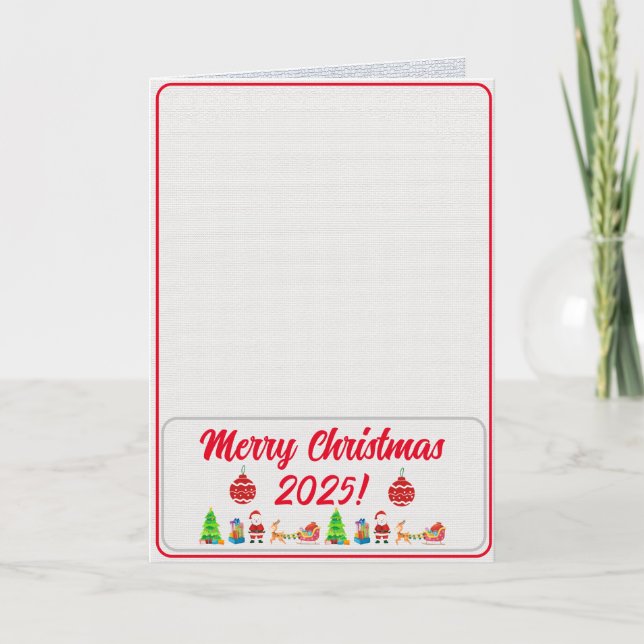 Voll benutzerdefiniertes Foto Traditionelle gefloc Dankeskarte (Vorderseite)