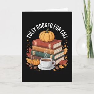 Voll gebucht für Herbst-Pumpkin-Autumn-Bücher Dank Karte