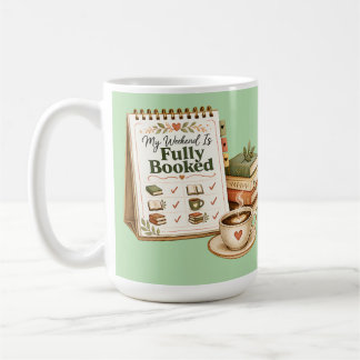 Voll gebuchtes Wochenend-Leser-Mug Kaffeetasse
