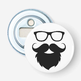 Voll gewachsener lustiger Bart-Mann Flaschenöffner