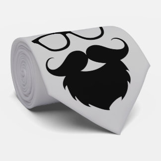 Voll gewachsener lustiger Bart-Mann Krawatte