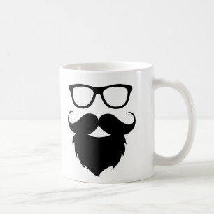 Voll gewachsener lustiger Bart-Mann Tasse