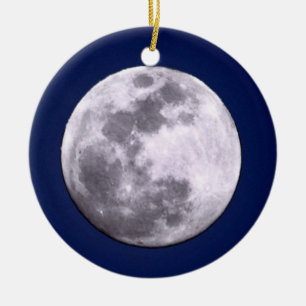 Voll u. sichelförmige Mond-Verzierung Keramik Ornament