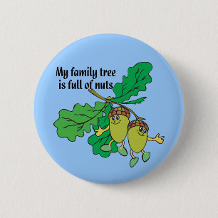 Voll von den Nüssen Button