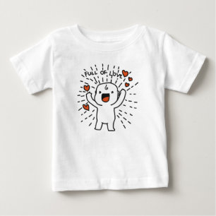 Voll von Liebe-Kleinkind-PulloverHoodie Baby T-shirt