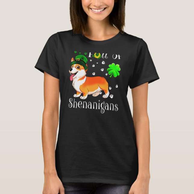 voll von Shenanigans Corgi T-Shirt (Vorderseite)