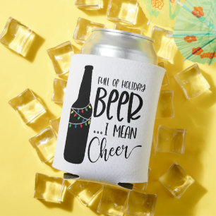 Voll Weihnachtsbär und -jubeln Funny Drinks Dosenkühler