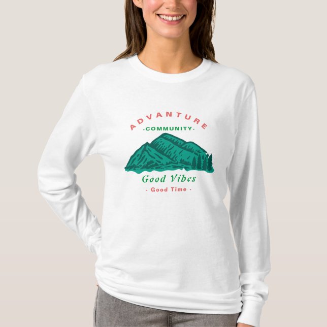 Vollärmeliges Adventure T-Shirt (Vorderseite)