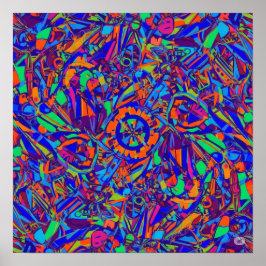 Vollbild-Farbexplosion Poster