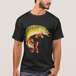 Vollbild Nordhecht Angler Angeln T-Shirt