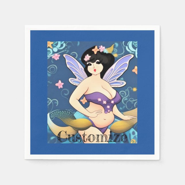 Vollbildliche Fairy Goddess Thunder_Cove Serviette (Vorderseite)